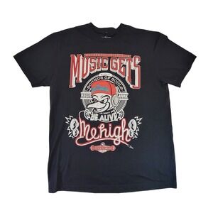 Southpole‎ Mens Graphic T Shirt Black Music Gets Sounds of Souls Hip Hop Tee